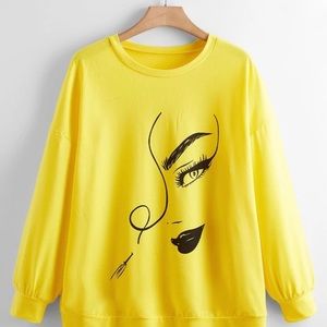 Plush Graphic Sweatshirt